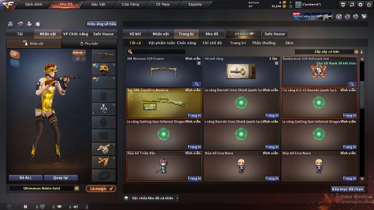 shop acc cf uy tin gia re